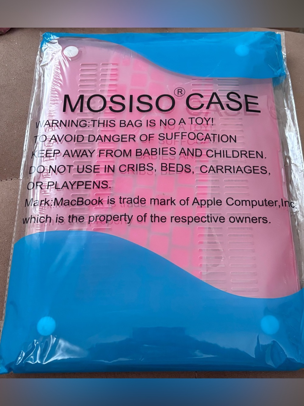 Pink Apple MacBook 13” Hard Case Keyboard Screen Protector A1369 A1466